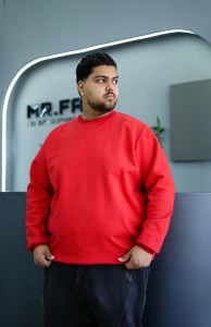 بلوز پنبه دورس سه نخ داخل کرک بیسیک MR.FAT