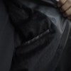 کاپشن چرم ساده تک جیب رنگ مشکی سایز 8XL