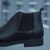 نیم بوت چرم بقل کش دار RED LEATHER رنگ مشکی سایز 47