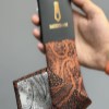 کروات طرحدار پارچه ترک M.I طرح ترمه رنگ نارنجی