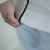 سوییشرت یقه اسکی پارچه میله ای AM رنگ کرم سایز 3XL