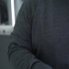 بلوز بافت یقه هفت رنگ ذغالی سایز 3XL