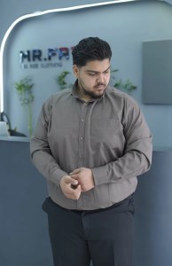پیراهن آستین بلند ساده فلورا MR.FAT