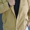شکت کلاهدار داخل خر کتان کجراه NEXT رنگ نسکافه ای سایز 3XL