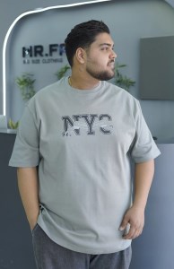 تیشرت پنبه ماکان طرحدار N.Y.G