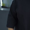 تیشرت پنبه ماکان بیسیک AM رنگ مشکی سایز 3XL