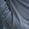 بلوز دورس نیم زیپ داخل کرک جیبدار AM رنگ طوسی تیره سایز 6XL
