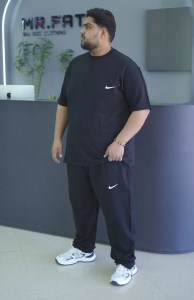 ست تیشرت شلوار سایز بزرگ ماکان طرح NIKE