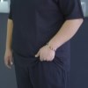 ست تیشرت شلوار سایز بزرگ ماکان طرح NIKE رنگ مشکی سایز 4XL