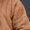هودی بیسیک تدی FG رنگ شتری تیره سایز3XL
