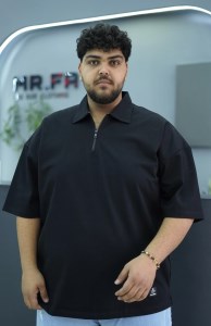 پولوشرت نیم زیپ مردانه سایز بزرگ مردانه ماکان M.S