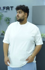 تیشرت مردانه سایز بزرگ بیسیک پنبه MR.FAT تیشرت مردانه سایز بزرگ بیسیک پنبه MR.FAT