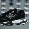 کتونی مردانه سایز بزرگ NEWBALANCE 9060 رنگ مشکی زیره سفید سایز 46