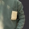 بلوزدورس مربعی تمام کش جیب تدی رنگ سبزسایز4XL