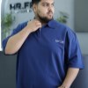 پولوشرت پنبه دورس دونخ LE DESIRE رنگ سورمه ای سایز 5XL