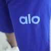 ست وست شلوارک مردانه سایز بزرگ پنبه ALO رنگ آبی سایز 4XL