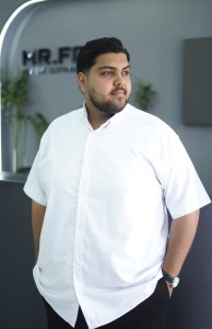 پیراهن مردانه آستین کوتاه نخی ساده S.P