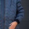 کاپشن شمعی JORDAN تمام گلدوزی آستردار رنگ سورمه ای سایز4XL