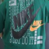 تیشرت مردانه سایز بزرگ ماکان طرح دار NIKE رنگ سبز تیره سایز 6XL