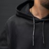 هودی دورس بیسیک HJ سه نخ داخل کرکی رنگ مشکی سایز4XL