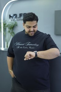 تیشرت مردانه سایز بزرگ مردانه ماکان طرح ALMOST