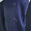 شلوار مام استایل سایز بزرگ مردانه شست رنگ آبی تیره سایز 54