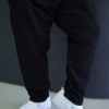 شلوار اسلش مردانه سایز بزرگ دمپا راسته پنبه گلکسی NIKE رنگ مشکی سایز 4XL