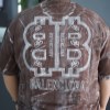 ست تیشرت شلوارک مردانه سایز بزرگ گلکسی NEW BALANCE رنگ قهوه ای سایز 3XL