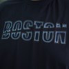 تیشرت مردانه سایز بزرگ پنبه طرحدار BOSTON رنگ سورمه ای سایز 6XL