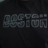 تیشرت مردانه سایز بزرگ پنبه طرحدار BOSTON رنگ مشکی سایز 5XL