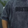 تیشرت مردانه سایز بزرگ سنگشور طرحدار BOSTON رنگ ذغالی سایز 6XL