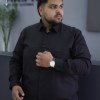 پیراهن جعبه ای مردانه سایز بزرگ MR.FAT رنگ مشکی سایز 3XL