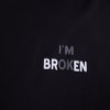 تیشرت مردانه سایز بزرگ پنبه طرحدار IM BROKEN رنگ مشکی سایز 5XL