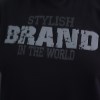 تیشرت پنبه مردانه سایز بزرگ طرح BRAND رنگ مشکی سایز 6XL