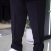 شلوار پارچه ای مردانه سایز بزرگ پارچه بزیاق A.M رنگ مشکی سایز 60