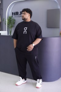 ست تیشرت شلوار مردانه سایز بزرگ DQ گلکسی