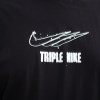 ست تیشرت شلوارک پنبه مردانه سایز بزرگ TRIPLE NIKE رنگ مشکی سایز 3XL