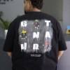 تیشرت مردانه سایز بزرگ پنبه طرحB-BOB رنگ مشکی سایز 4XL