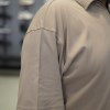 پلوشرت مردانه سایز بزرگ بیسیک پنبه A.M رنگ خاکی سایز 5XL