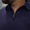 پلوشرت مردانه سایز بزرگ بیسیک پنبه A.M رنگ سورمه ای سایز 3XL