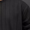 بلوزمراکشی راه راه درشت تمام کش رنگ مشکی سایز4XL