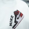 تیشرت ماکان مردانه سایز بزرگ جلو پشت چاپ NIKE رنگ سفید سایز 3XL