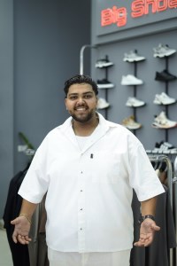 پیراهن مردانه سایز بزرگ آستین سه رب لینن M.S
