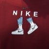 وست پنبه دورس دونخ مردانه سایز بزرگ NIKE رنگ زرشکی سایز 3XL