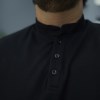 هنلی شرت مردانه سایز بزرگ کبریتی A.M رنگ مشکی سایز 5XL