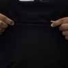 هنلی شرت مردانه سایز بزرگ کبریتی A.M رنگ مشکی سایز 5XL