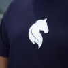 ست تیشرت و شلوار پنبه مردانه سایز بزرگ طرح HORSE رنگ سورمه ای سایز 4XL