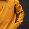 بلوزدورس نیم زیپ سه نخ داخل کرکی رنگ آجری سایز5XL