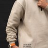 بلوزدورس نیم زیپ سه نخ داخل کرکی رنگ کرم سایز4XL