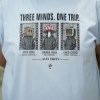 ست وست شلوارک پنبه دورو طرح TRIPPY رنگ آبی آسمانی سایز XL5